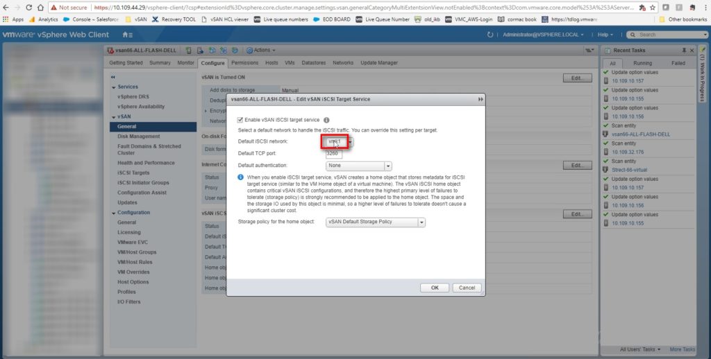vSAN iSCSI targets configuration deep dive