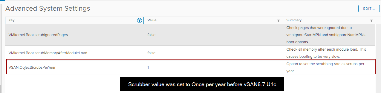 vSAN Scrubber changes 7.0U1c
