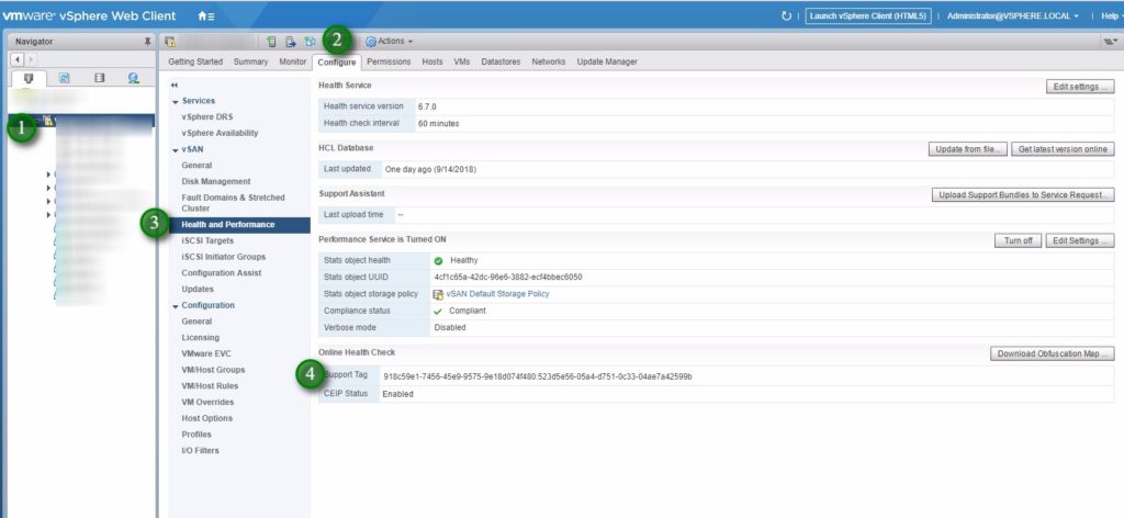 What is vSAN Support Insight – CEIP?